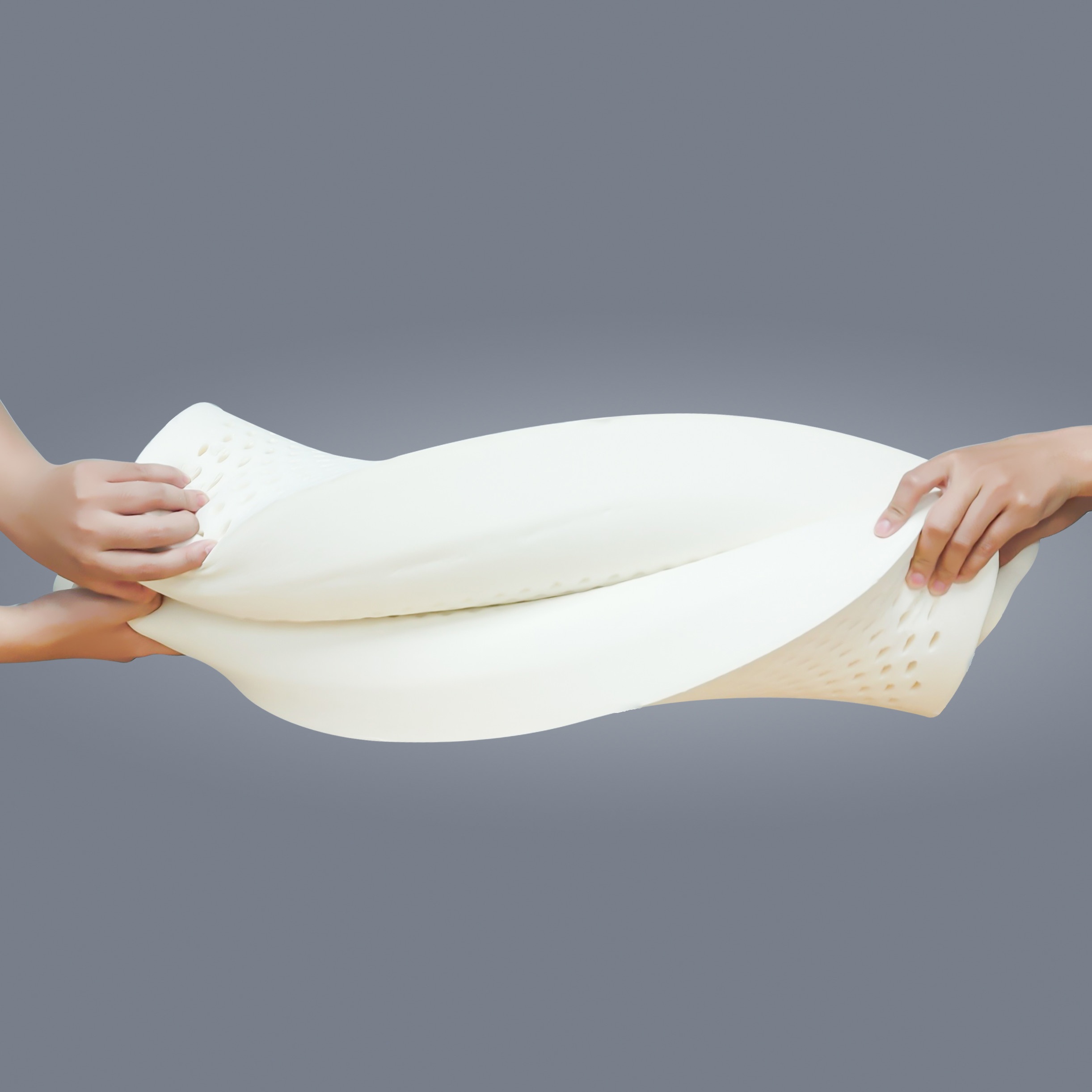 Gối Cao Su Thiên Nhiên Gợn Sóng